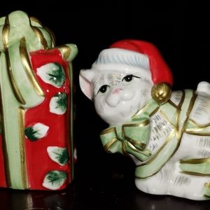 Kitty Kringle salt and pepper shakers